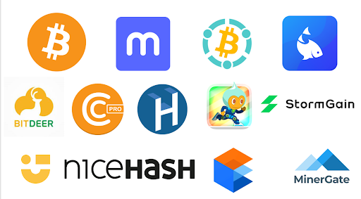 Top 10 ứng dụng đào Bitcoin trên điện thoại Android&iOS và hiệu suất cày Bitcoin của chúng